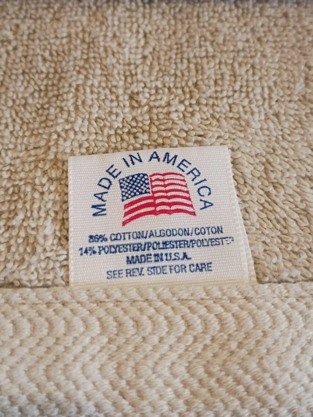 Christmas Let It Snow Bath Body Towel USA 90s Decorative Cotton